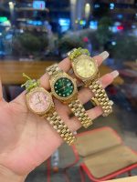 Rolex Lady Datejust 28 Diamond Dial 18k Gold In Black 28mm - Image 6