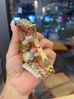 Rolex Lady Datejust 28 Diamond Dial 18k Gold In Black 28mm - Image 5