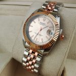 Rolex Oyster Perpetual Datejust White Dial With Silver And Everose Gold Strap 36mm 126231 0017 - Image 5