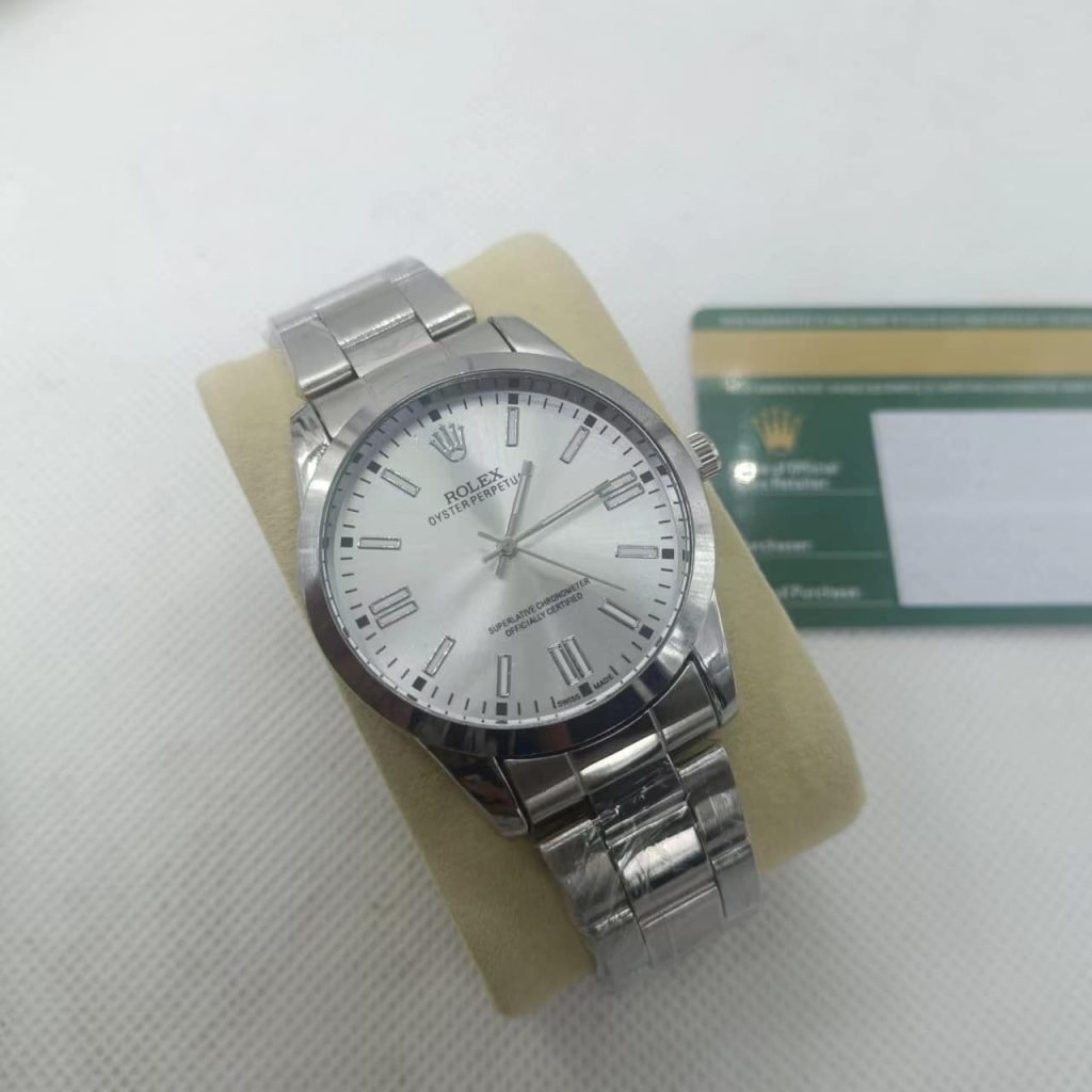 Rolex Oyster Perpetual Watch 41mm Silver Dial 124300 0006 - Image 3