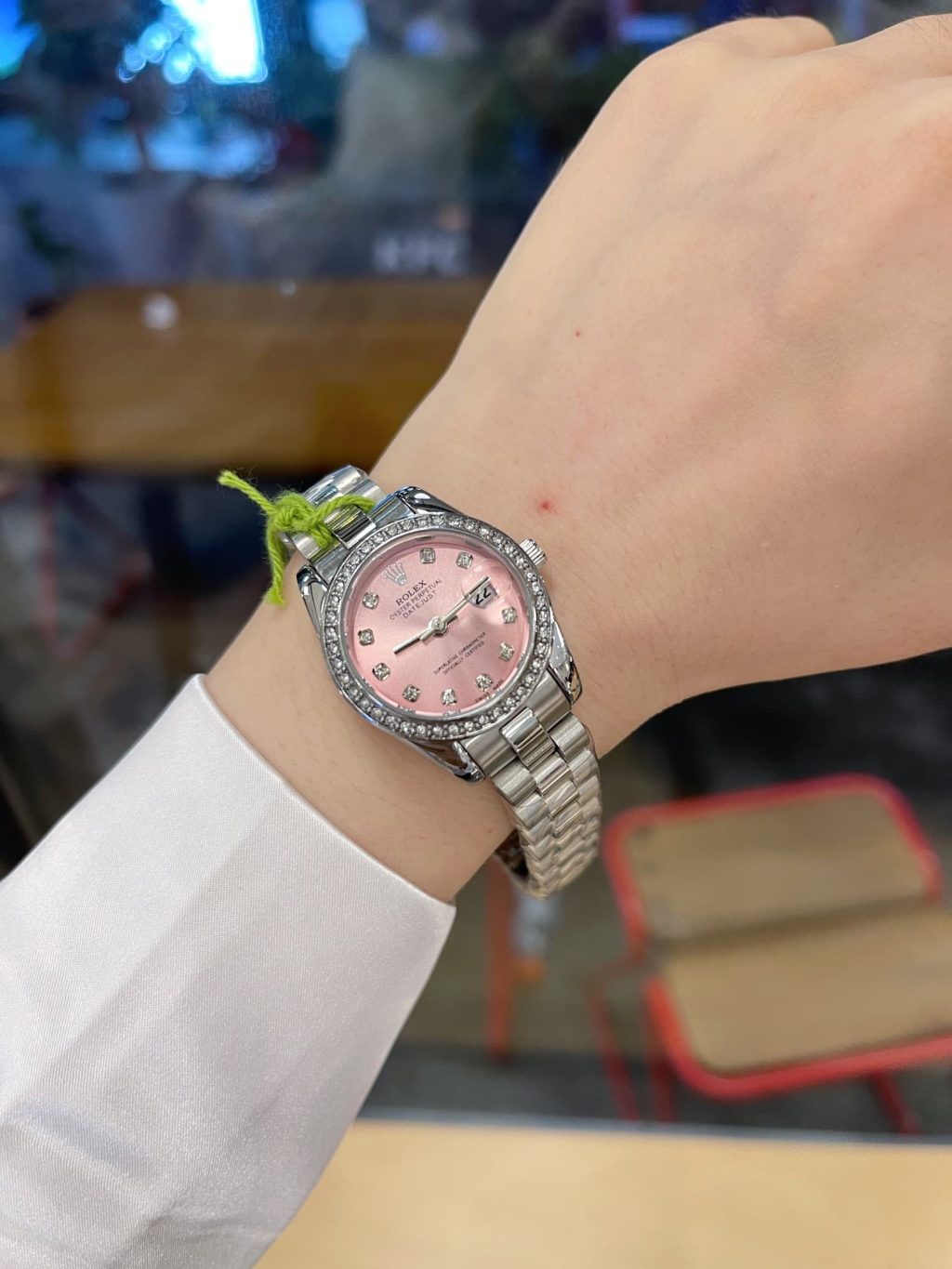 Rolex Lady Datejust 28 Silver Jubilee Diamond Dial In Pink 28mm - Image 3