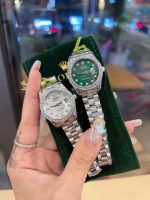 Rolex Lady Datejust 28 Silver Jubilee Diamond Dial In Green 31mm - Image 3