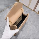 Saint Laurent Envelope Matelassé Grain De Poudre Dark Beige 24Cm - Image 7