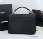 Saint Laurent College Large Chain Bag Black 25Cm 600278Brm071000 - Image 6