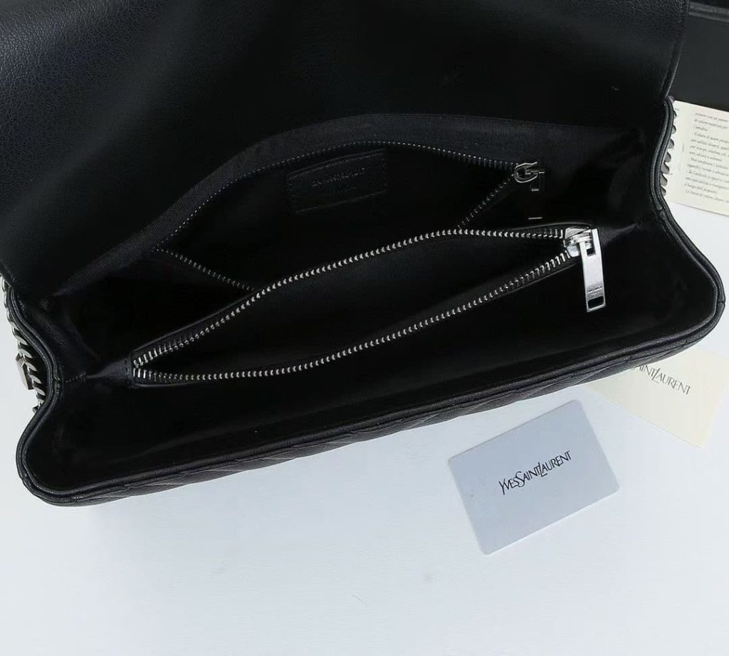Saint Laurent College Large Chain Bag Black 32Cm 600278Brm041000 - Image 5