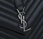 Saint Laurent College Large Chain Bag Black 32Cm 600278Brm041000 - Image 3