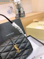 Saint Laurent Le 57 Quilted Leather Shoulder Bag Black 23Cm - Image 9