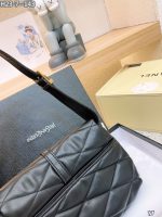 Saint Laurent Le 57 Quilted Leather Shoulder Bag Black 23Cm - Image 8