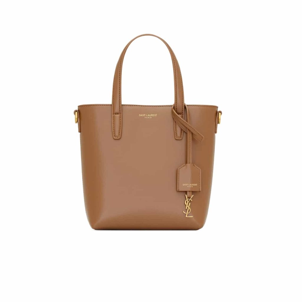 Saint Laurent Toy Shopping Saint Laurent In Box Leather Brown 18Cm 773995Aaddi2536 - Image 2