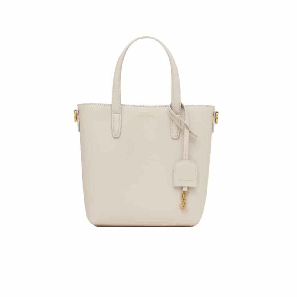 Saint Laurent Toy Shopping Saint Laurent In Box Leather White 18Cm 773995Aaddi9207 - Image 2