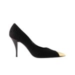 Saint Laurent Vesper Leather Trimmed Bouclé Pumps Black - Image 12