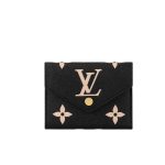 Louis Vuitton Victorine Wallet Black/Beige 12Cm M80968