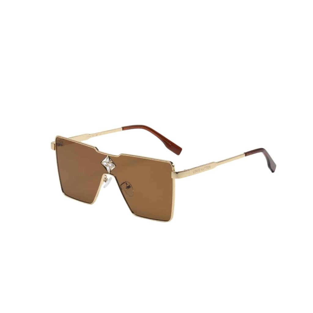 Louis Vuitton Cyclone Metal Sunglasses Gold Hardware In Tea - Image 2