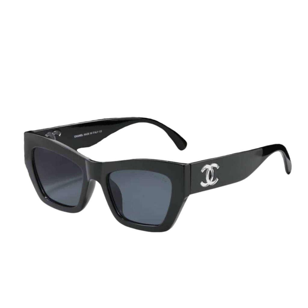 Chanel Cat Eye Sunglasses Acetate And Nylon Black - Image 2