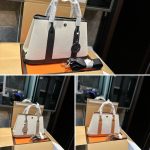 Hermes Garden Party 30 Handbag Canvas Orange 30cm - Image 4