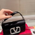 Valentino Locò Small Jewel Logo Black 20cm 3w2b0k53cwr249 - Image 7