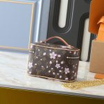 Louis Vuitton x Takashi Murakami Nice Mini Sakura Brown 20cm M14181 - Image 5