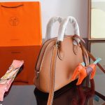 Hermes Bolide 1923 Mini Bag Leather Brown 18Cm H075180CK37 - Image 7