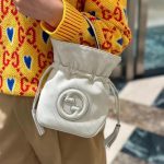 Gucci Blondie Mini Bucket Bag White 19Cm 760313 Aacp7 9022 - Image 4