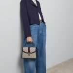 Gucci Ophidia Small Top Handle Bag Beige And Dark Blue 25Cm 651055 96Iwn 4076 - Image 4