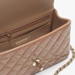 Chanel Mini Classic Bag With Top Handle Dark Beige 20Cm AS2431 B18237 NZW53 - Image 4