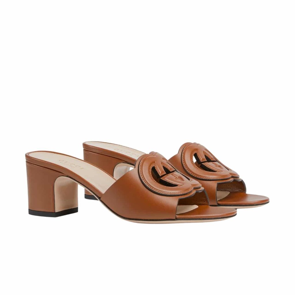 Gucci Women's Interlocking G Slide Sandal Brown 782413 Aaazg 2535 - Image 2