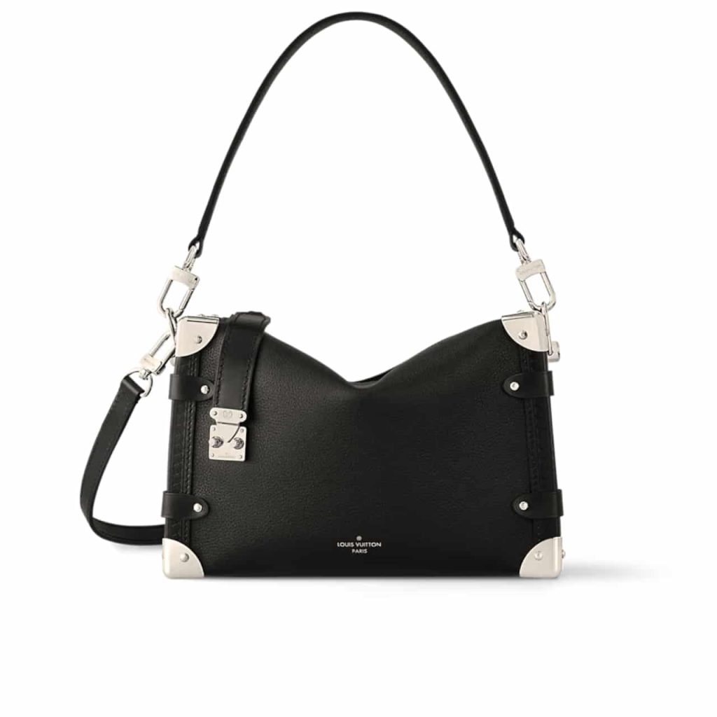 Louis Vuitton Side Trunk MM Grained Calf Leather Black 23Cm M25160 - Image 2