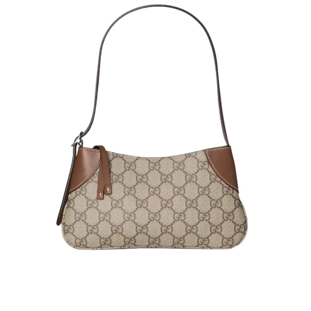 Gucci Gg Emblem Super Mini Shoulder Bag Beige And Brown 24Cm 820696 Fad6L 9758 - Image 2