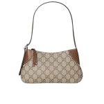 Gucci Gg Emblem Super Mini Shoulder Bag Beige And Brown 24Cm 820696 Fad6L 9758