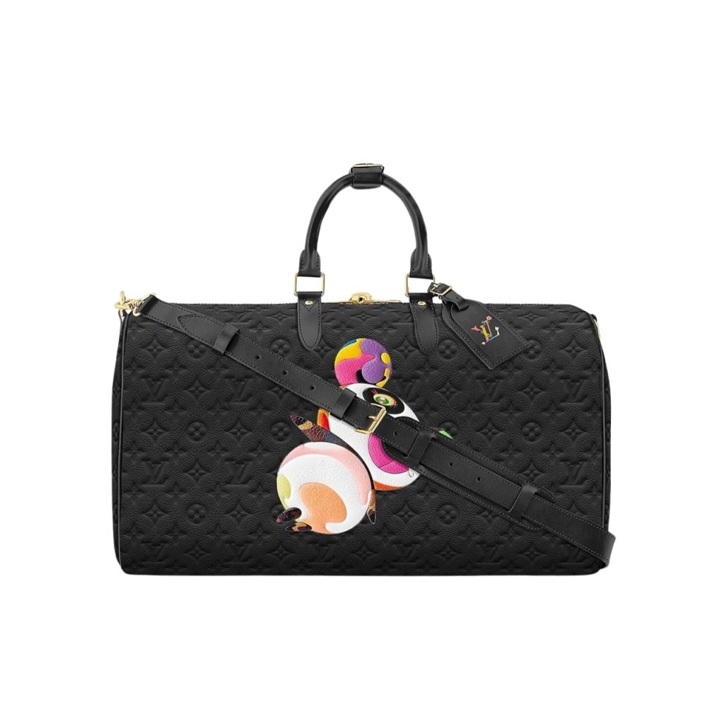 Louis Vuitton X Takashi Murakami Keepall Black 45Cm M13761 - Image 2