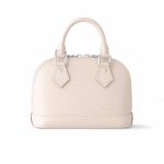 Louis Vuitton Nano Alma Bag White Quartz 18Cm M82411