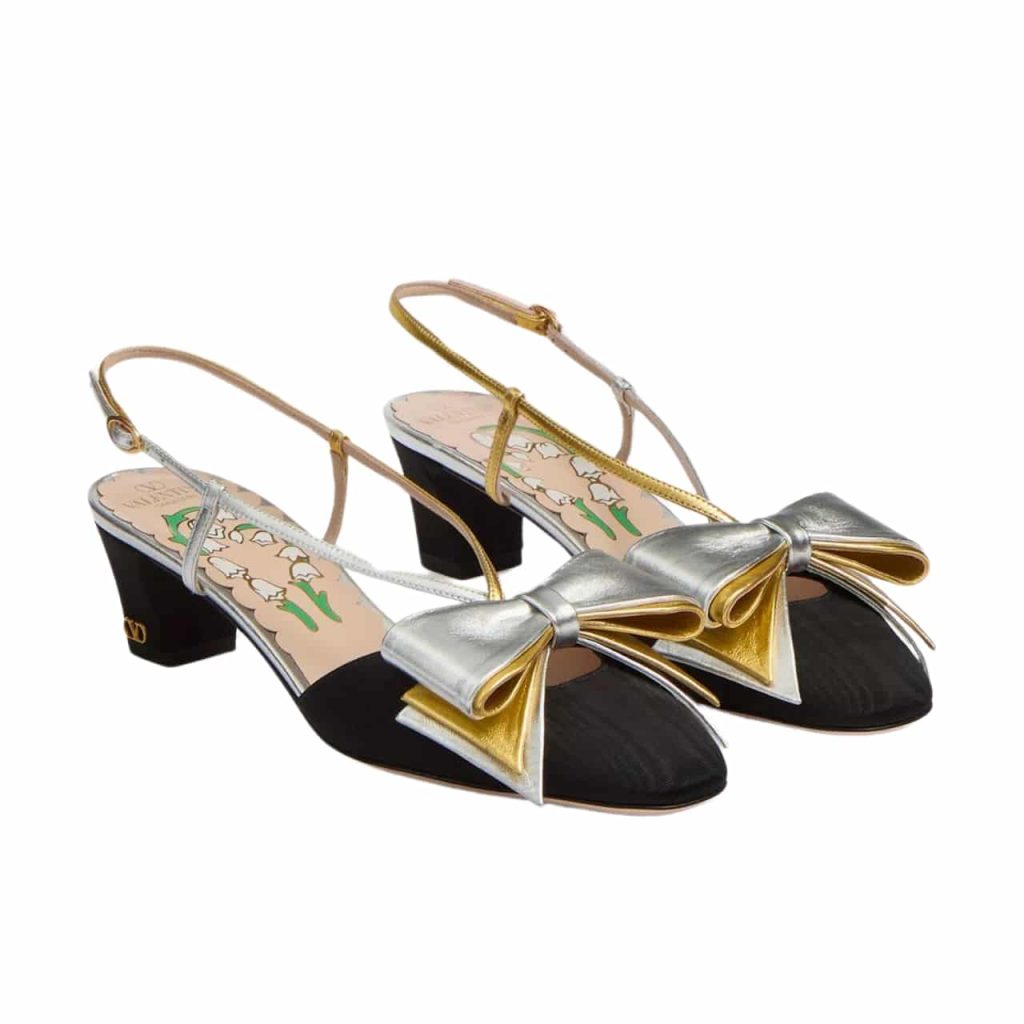 Valentino Bowow Slingback Pumps Black 6w2s0lb6qlj R1v - Image 2