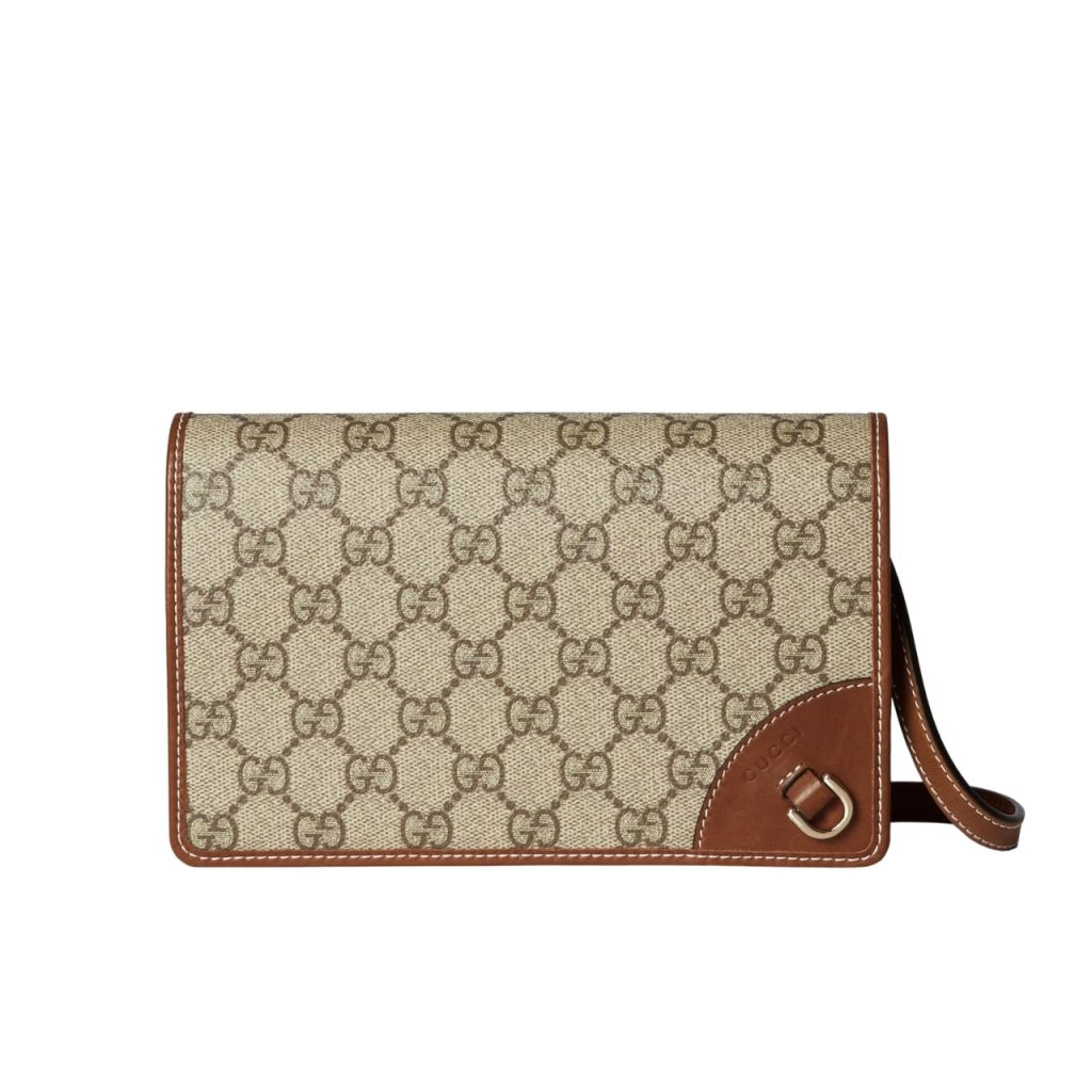 Gucci Gg Emblem Super Mini Shoulder Bag Beige 20cm 820688 Fad6l 9758 - Image 2