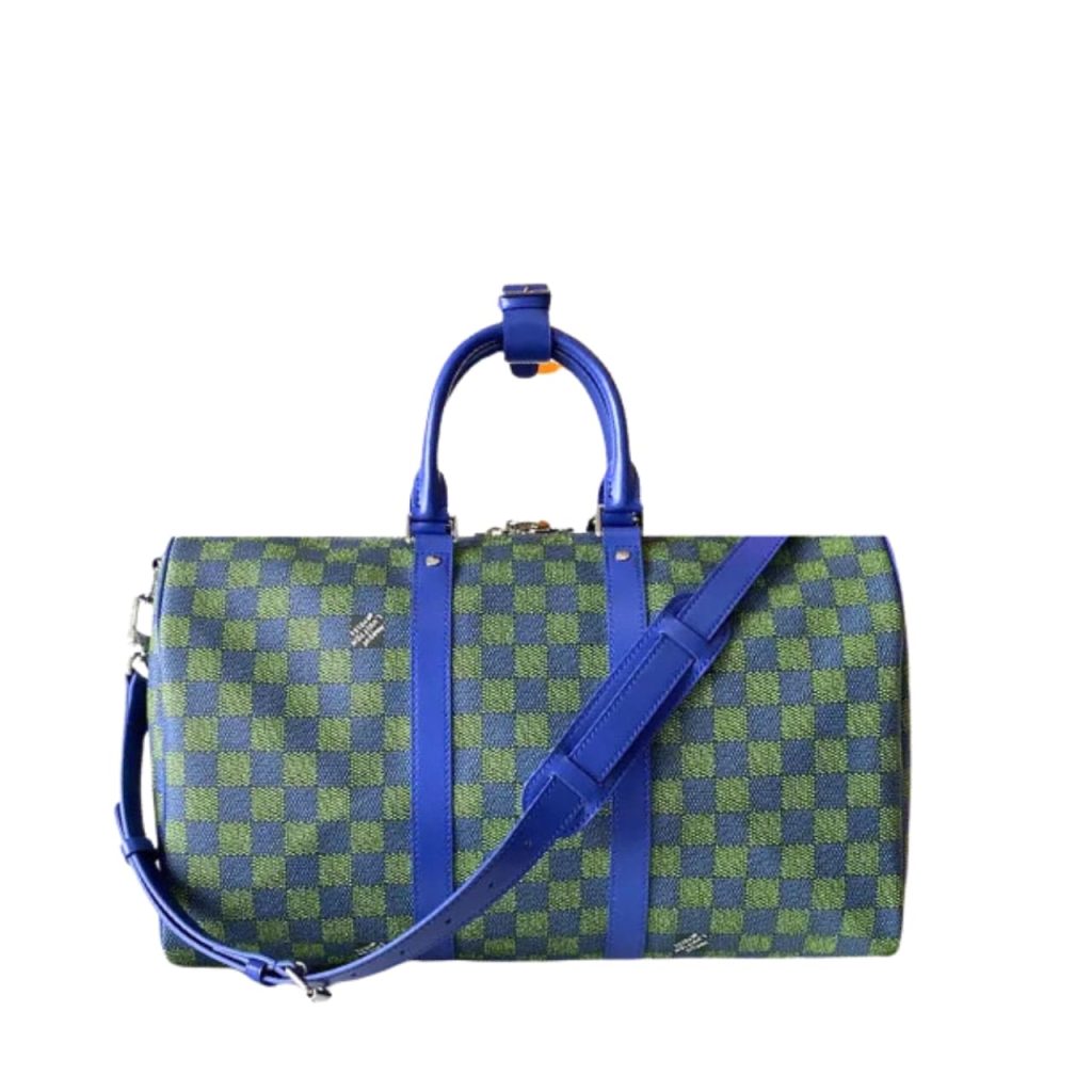 Louis Vuitton Keepall Bandoulière Blue Green 45cm - Image 2