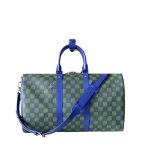 Louis Vuitton Keepall Bandoulière Blue Green 45cm