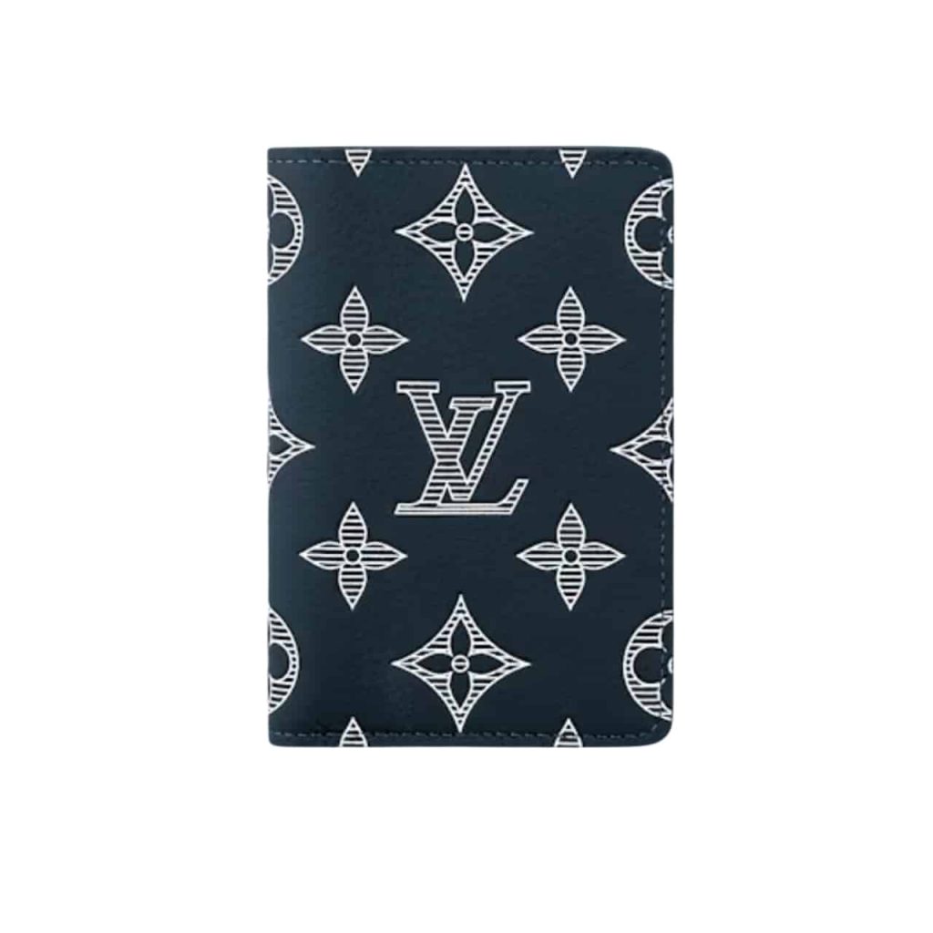 Louis Vuitton Pocket Organizer Monogram Leather Navy Blue 7Cm M83378 - Image 2