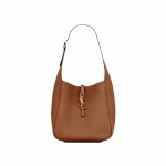 Saint Laurent Le 5 À 7 Supple Large In Grained Leather Brown 31Cm 713938Aaauq2536
