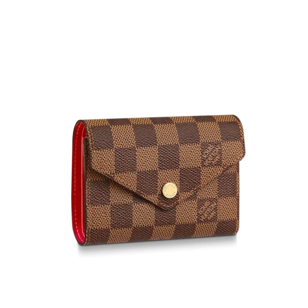 Louis Vuitton Victorine Wallet Damier Canvas Red 12Cm N41659 - Image 2
