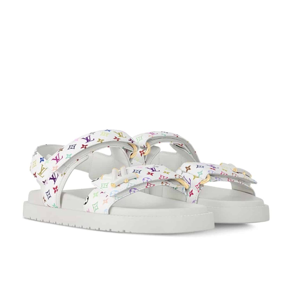 Louis Vuitton X Murakami Lv Sunset Flat Comfort Sandal White 1agxeq - Image 2