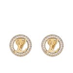 Louis Vuitton Louise By Night Earrings Gold M00757