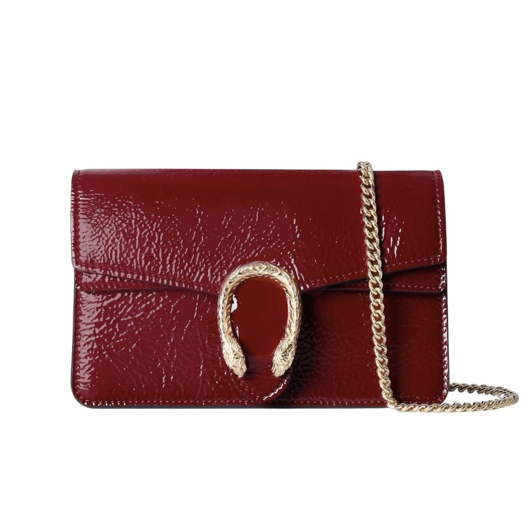 Gucci Dionysus Super Mini Bag Patent Leather Rosso Ancora Red 18Cm 795368 0Aaa8 6207 - Image 2