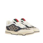 Gucci Women's Re Web Sneaker Original Gg Canvas Beige And Blue ‎787476 Aadhw 9552 - Image 9