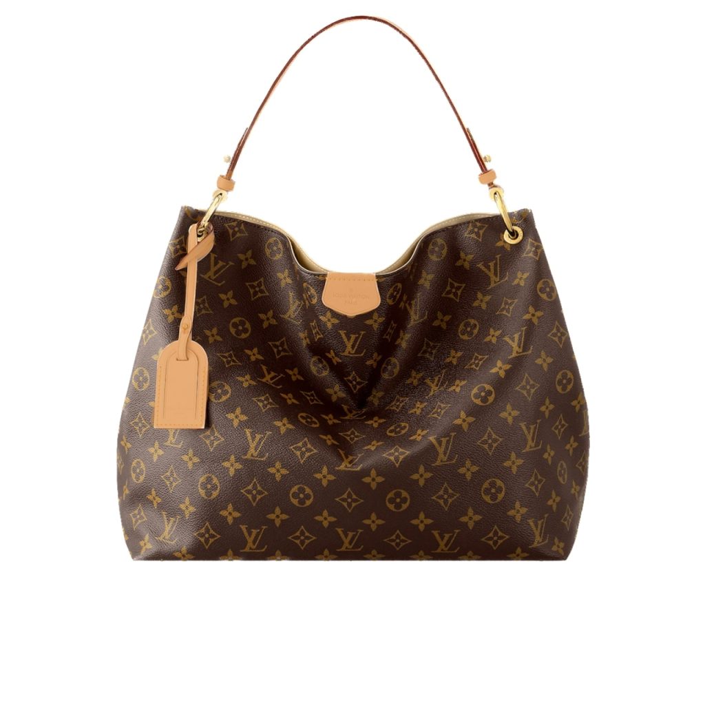 Louis Vuitton Graceful MM Monogram Canvas Hobo Bag Brown 41cm M43704 - Image 2