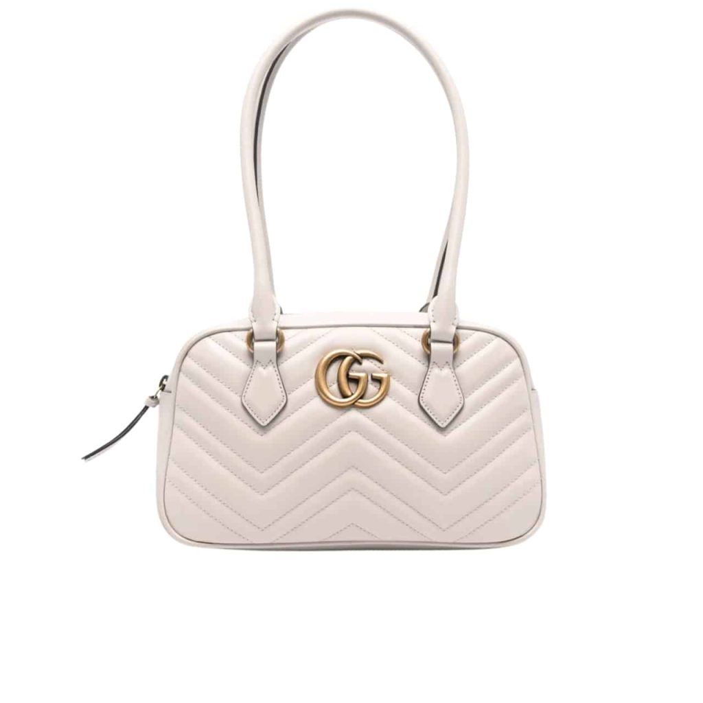 Gucci Marmont Small Top Handle Bag White 25Cm - Image 2