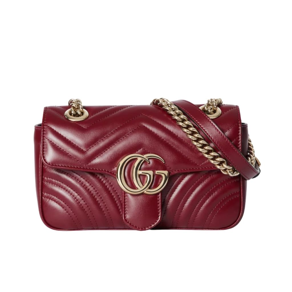 Gucci Gg Marmont Mini Shoulder Bag Rosso Ancora 16cm 443497 Aadpj 6207 - Image 2