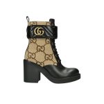 Gucci With Double G Ankle Boots Camel Ebony 719849 Aabd0 1183 - Image 12