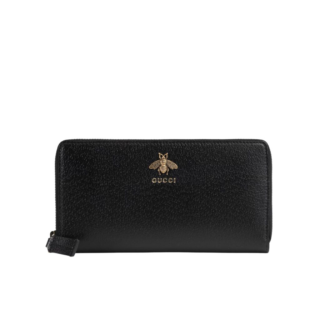 Gucci Animalier Leather Zip Around Wallet 19cm 523667 Dj20t 1000 - Image 2