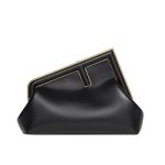 Fendi First Small Nappa Leather Bag Black 23Cm 8Bp129Abvef0Kur