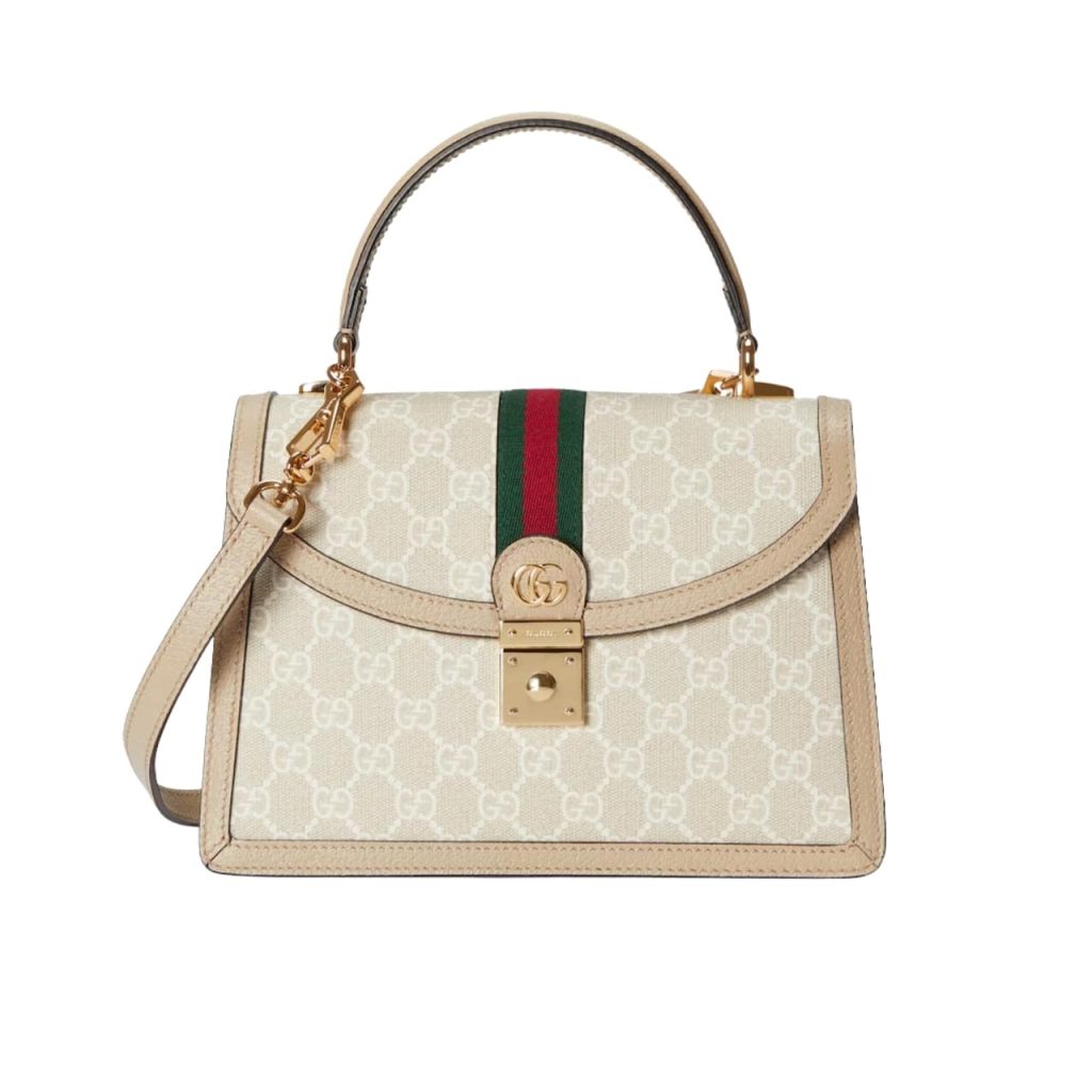 Gucci Ophidia Small Top Handle Bag Beige 25Cm 651055 Uulag 9682 - Image 2