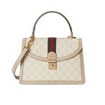 Gucci Ophidia Small Top Handle Bag Beige 25Cm 651055 Uulag 9682